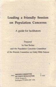 Leading a Friendly Session on Population Concerns
