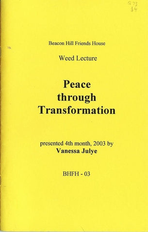 Peace through Transformation