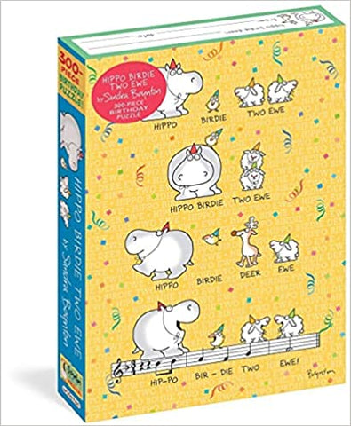 Hippo Birdie Two Ewe 300 Piece Birthday Puzzle